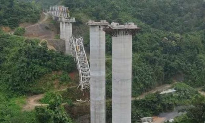 Mizoram Bridge Collapsed Update