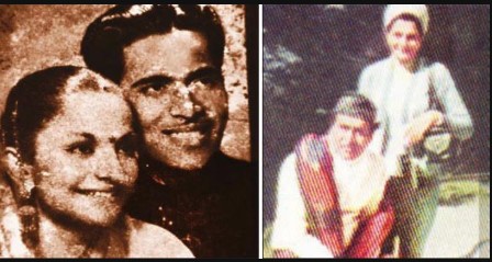 Bhupen Hazarika and his wife, Priyambada Hazarika