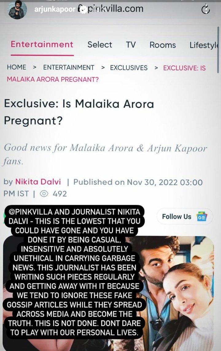 Malaika Arora and Arjun Kapoor Expecting Their First Child?
